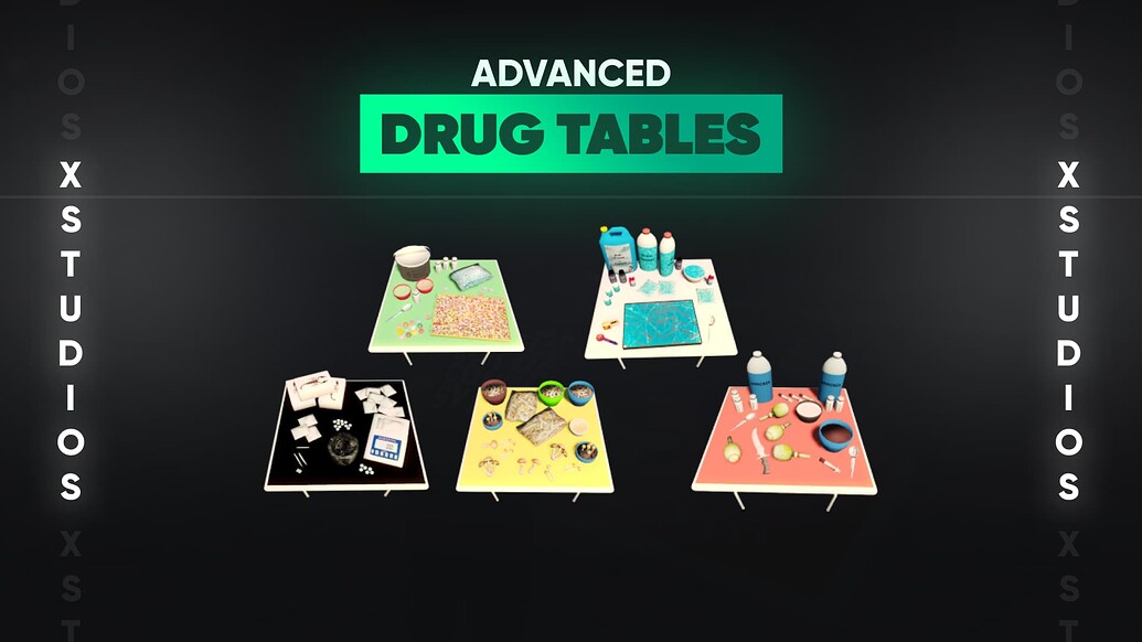 [PAID] Advanced Drug Tables ESX/QBCore - FiveM Releases - Cfx.re Community