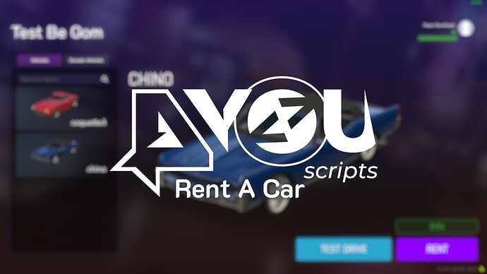 [PAID] 4u-rentacar | Purchaseable Advanced Rentacar | V1.0.0 [ESX/QBCore] Thumbnail