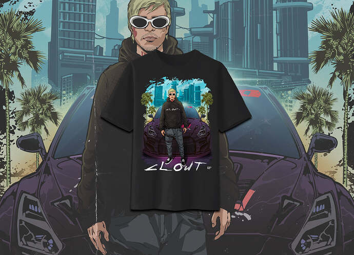 [release][paid]Clout RP 2077 T SHIRT Thumbnail