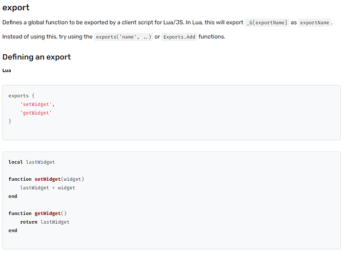 [HELP] Export a function from another resource - Discussion - Cfx Forum