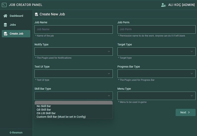 In-game Job Creator [Oxlib, Target, ESX, QB] Thumbnail