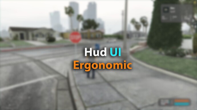 [ESX] - Hud Ergonomic V2 | Modern UI (Responsive) Thumbnail