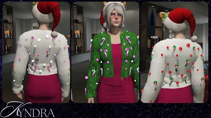 [PAID]Fluffy Christmas Jacket thumbnail 6