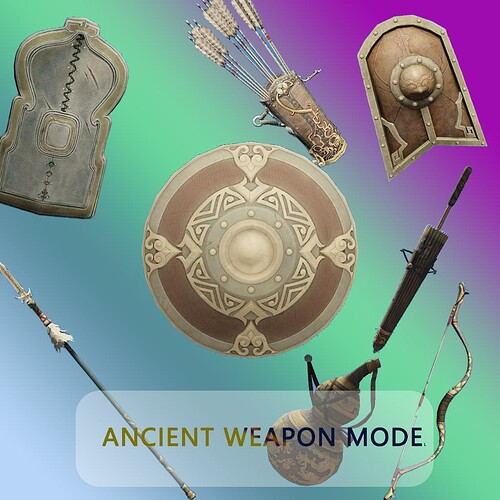 [PAID]Ancient weapon model PROP Thumbnail
