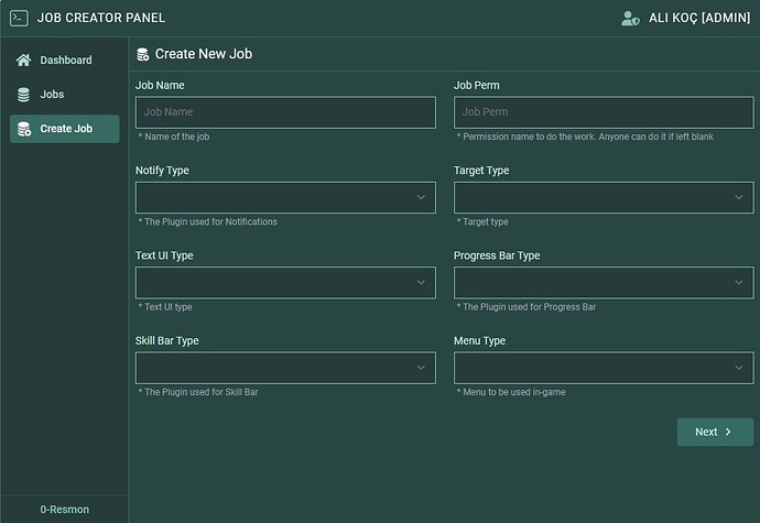 In-game Job Creator [Oxlib, Target, ESX, QB] thumbnail 3