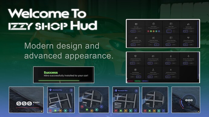 [%40 DISCOUNT] [PAID] [ESX/QB] Advanced Hud / Car hud / Notify thumbnail 2