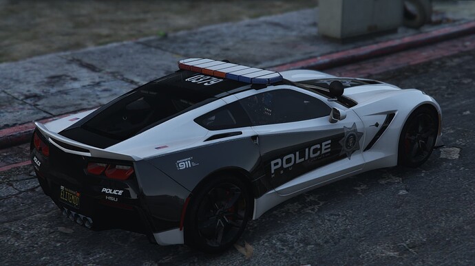 CORVET C7Z06 Police Unit