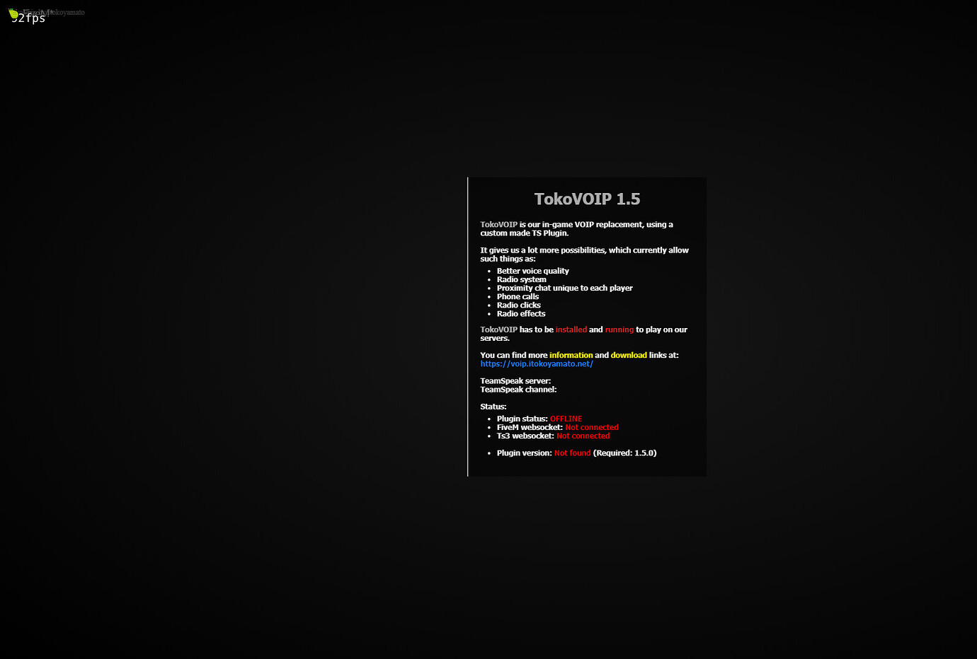 Fivem webshocket disconnected after 30 min - tokovoip - FiveM Client ...