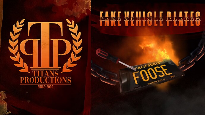 [PAID] [ESX & QBCORE] Fake Vehicle Plates Thumbnail