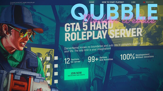 Qubble´s Modern Roleplay Website Thumbnail