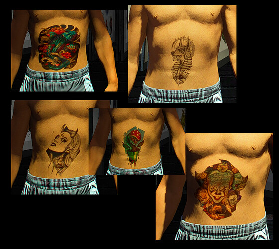 [RELEASE][PAID]Retextured 5 belly tattoo[OPTIMISATION] Thumbnail