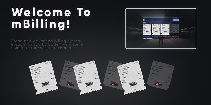CodeM mBilling ( Advanced Billing System ) ESX QB thumbnail 3