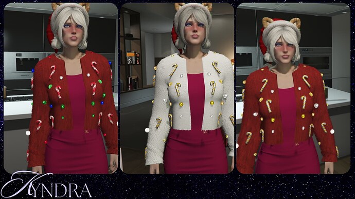 [PAID]Fluffy Christmas Jacket thumbnail 4