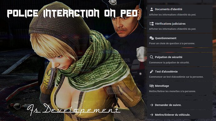 [PAID] [ESX] Police Interaction On Ped Thumbnail