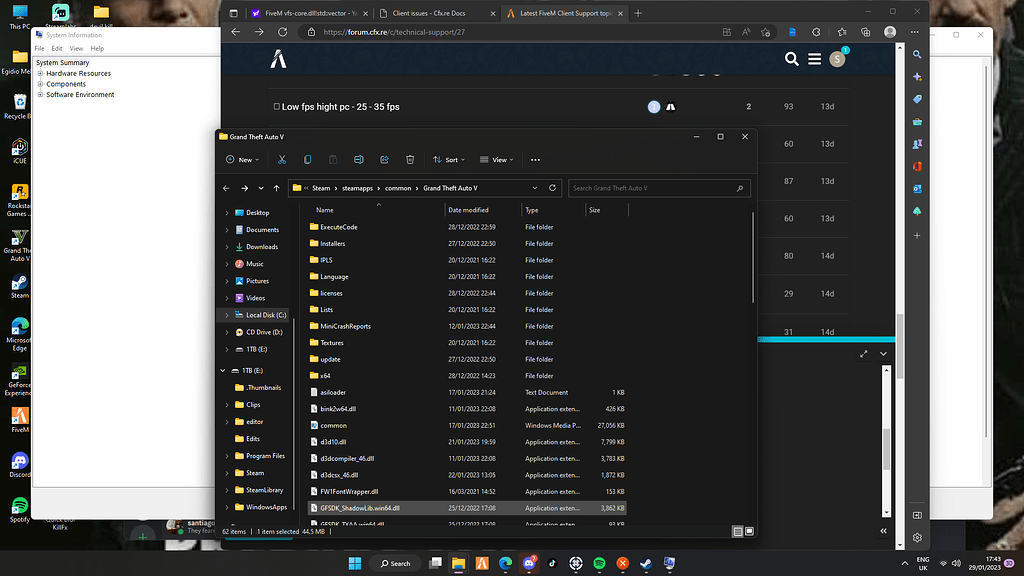 Fivem crashing when trying to open - FiveM Client Support - Cfx.re ...