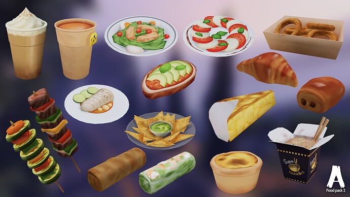 [PAID][PROPS] Food pack 2 thumbnail 2