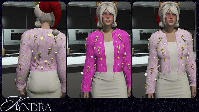 [PAID]Fluffy Christmas Jacket thumbnail 3