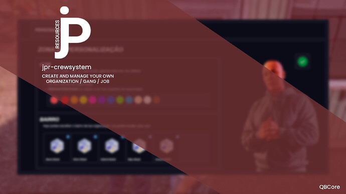[PAID] [QBCore] JPR-CREWSYSTEM (CREATE AND MANAGE ORGANIZATION) Thumbnail