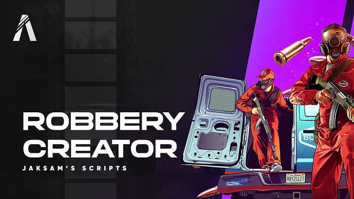 💰 Robberies Creator [ESX/QBCore] - in-game heists creation menu without server restart Thumbnail