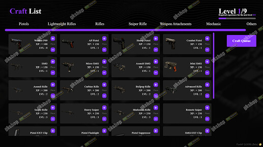 [PAID] GKSCraft | Advanced crafting system [ESX-QB] thumbnail 3