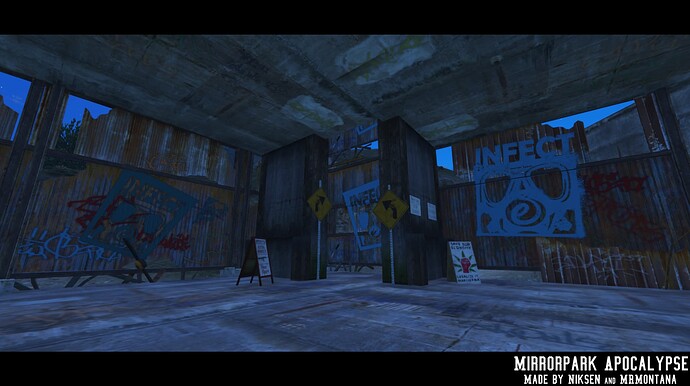 Mirror Park Safezone / Military HQ Apocalypse MAP thumbnail 21