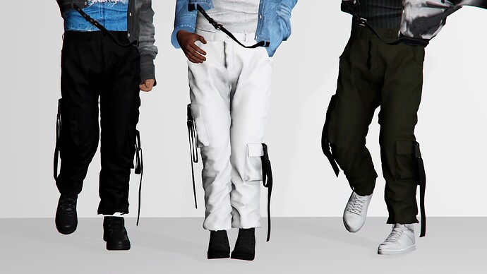[PAID] Belted Jogger Pants (NWBTM002) mp Male thumbnail 2