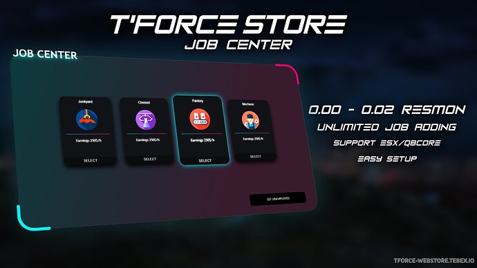 [ESX/QBCORE] NEV3N Job Center Thumbnail