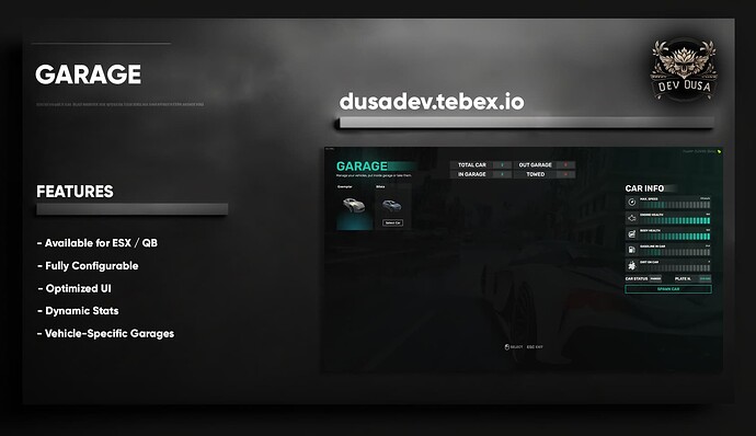 Dusa Garage | ESX - QB Thumbnail