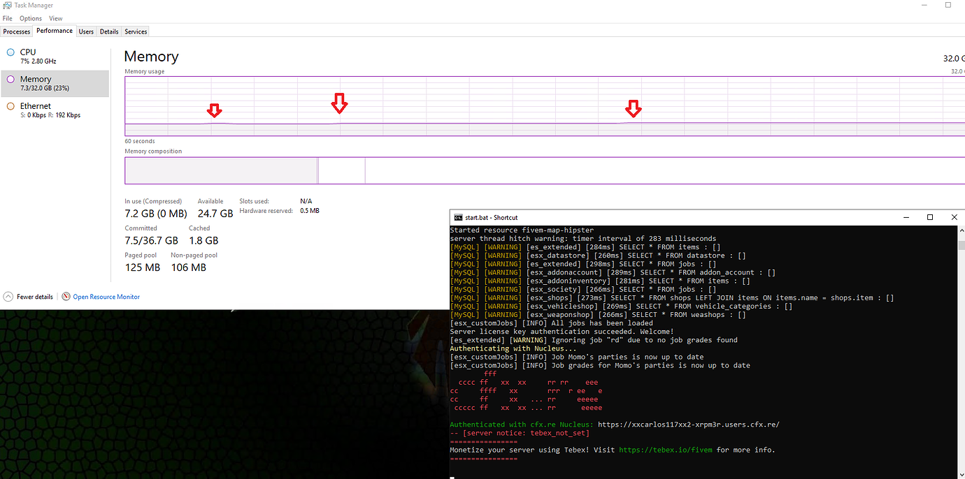 Server Memory Leak - Server Discussion - Cfx Forum
