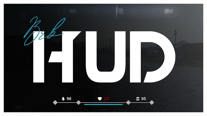 🧮 BRB Hud [ESX/QB] - Modern Hud, Oval Map, Speedometer, Compass Thumbnail