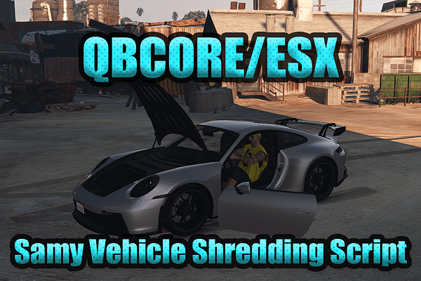 [PAID] Samy Vehicle Shredding [QBCORE/ESX] Thumbnail