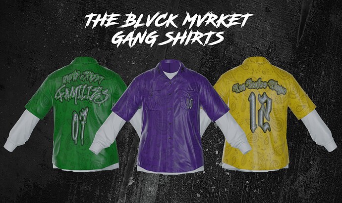 [CLOTHING] Gang Shirts | MP Male thumbnail 2