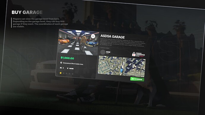 Purchasasble Garage System (Family Garage Feature) thumbnail 3
