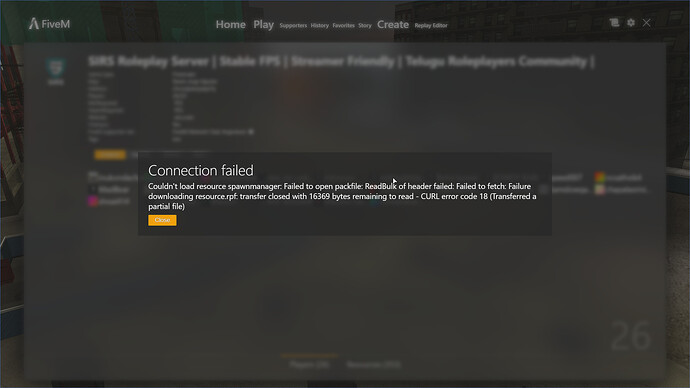 Unable to go to - FiveM Client Support - Cfx Forum