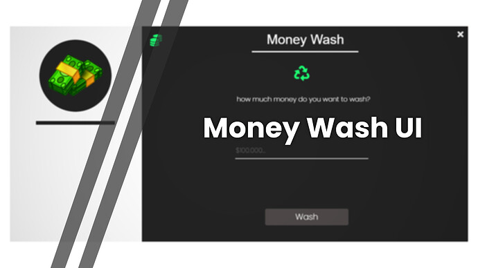 [PAID] Money Wash UI - ESX Thumbnail