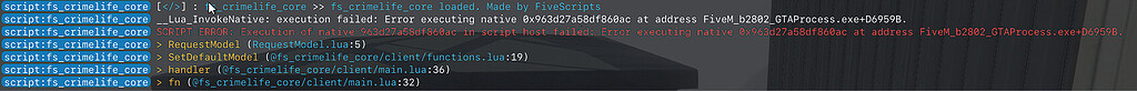 [HELP] RequestModel Native Error - Discussion - Cfx Forum