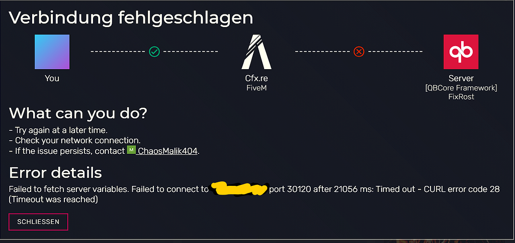 I cant join my own server - Server Discussion - Cfx.re Community
