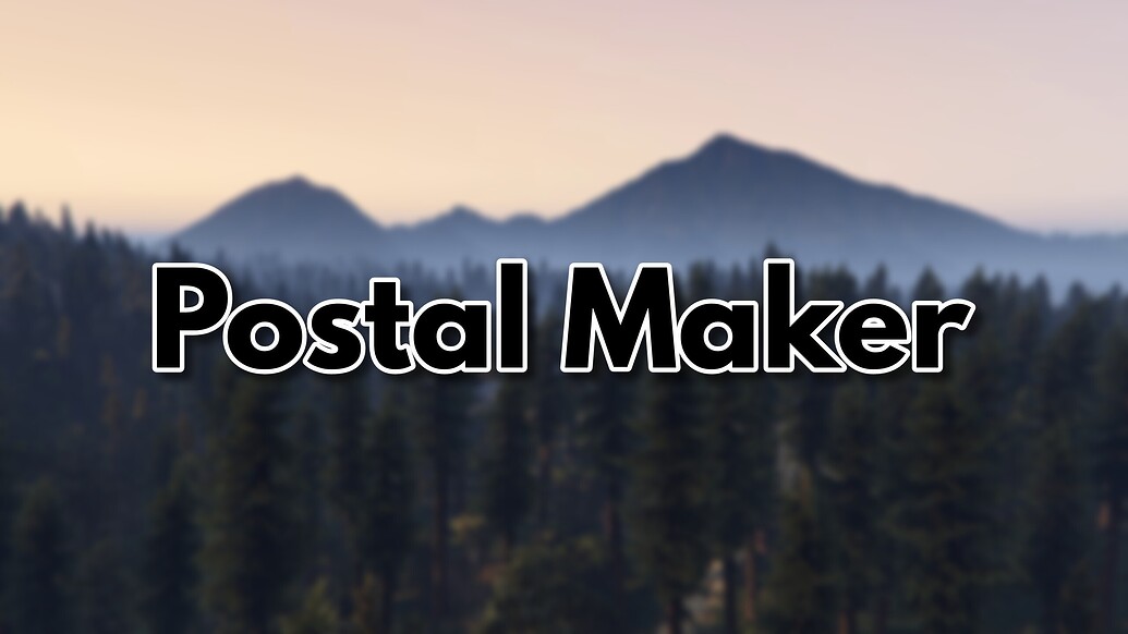 [FREE] [DEV] Postal Maker - FiveM Releases - Cfx Forum
