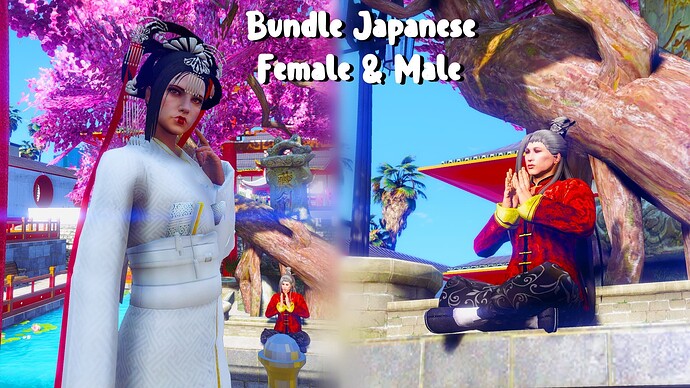 [Release] Japanese outfit Female&Male Bundle Thumbnail