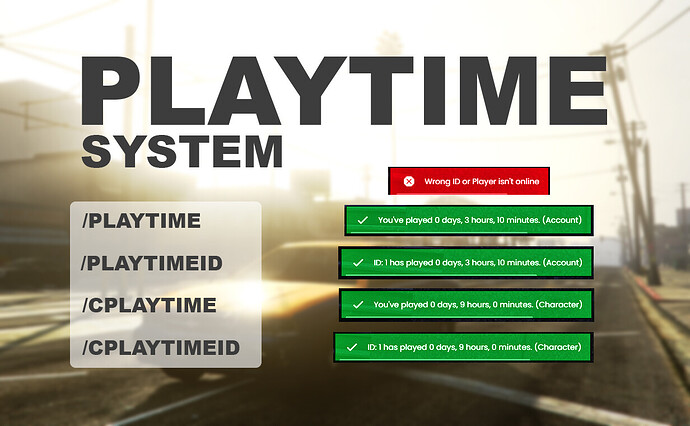 [PAID] | [QB/QBOX/ESX] PlayTime system [07/15/2024] Thumbnail