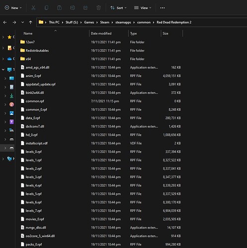 Folder screenshot