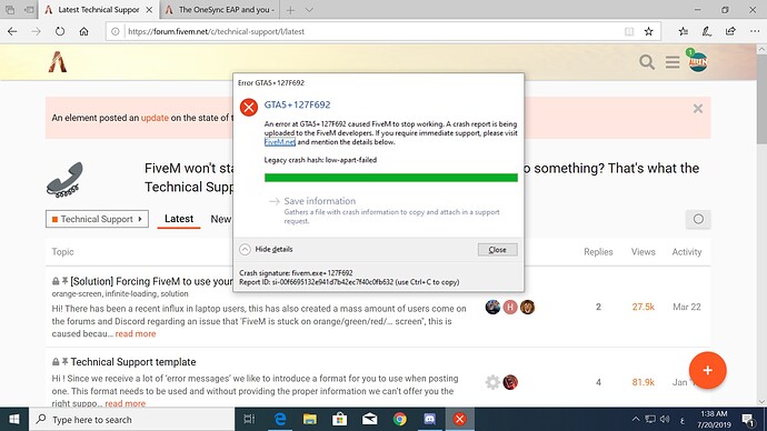 FiveM crashes after joining server - FiveM Client Support - Cfx Forum