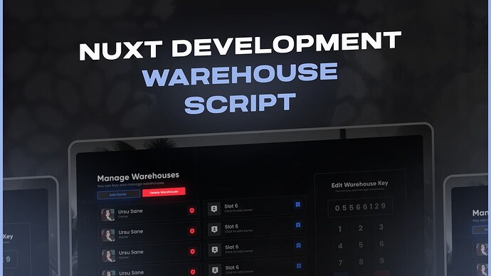 [PAID] FiveM Advanced Warehouse | Real Estate & Stash System Thumbnail