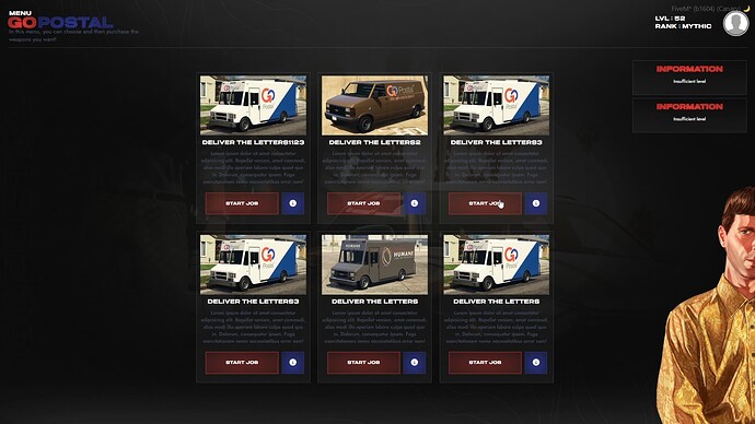 :package: d-GoPostal with Level System [ QBCore & ESX ] thumbnail 3
