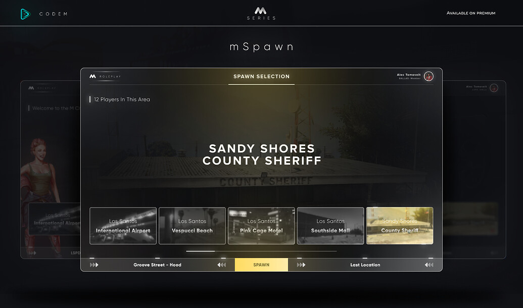 CodeM mSpawn ( Advanced Spawn Selection ) - FiveM Releases - Cfx.re ...