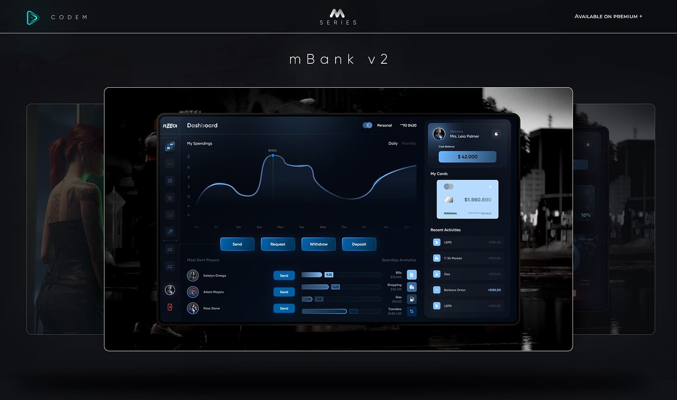 CodeM mBankV2 ( Advanced Banking System ) - FiveM Releases - Cfx Forum