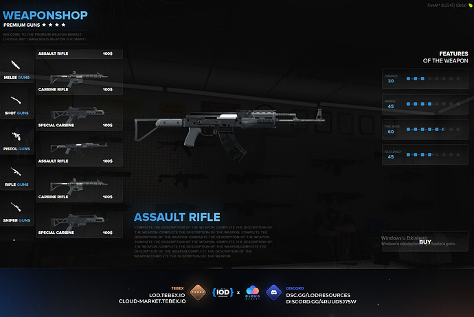 [ESX] [PAID] Lod Weaponshop with nice ui Thumbnail