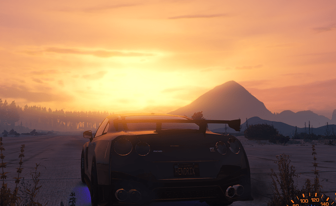 gtr sunset