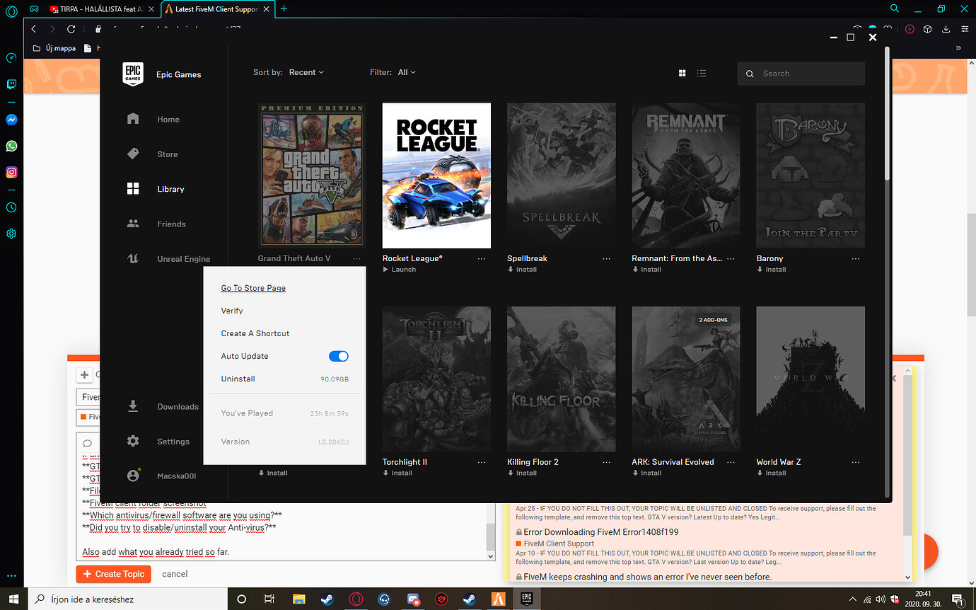 Fivem update cache error please help - FiveM Client Support - Cfx Forum