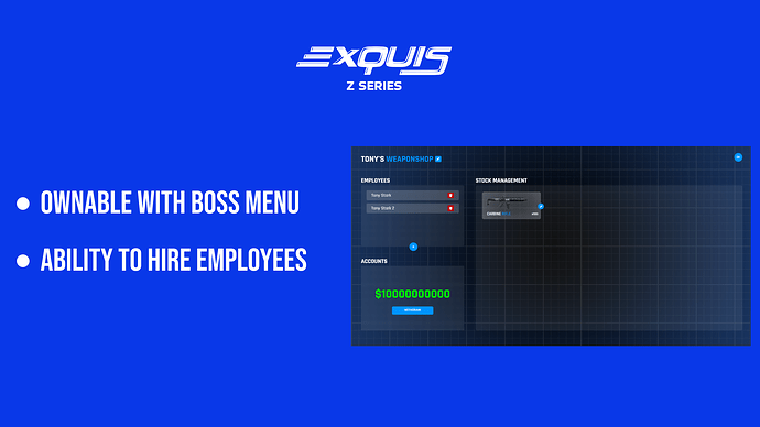 [PAID][ESX] Advanced Manageable Weaponshop | Z Series | Exquis thumbnail 2